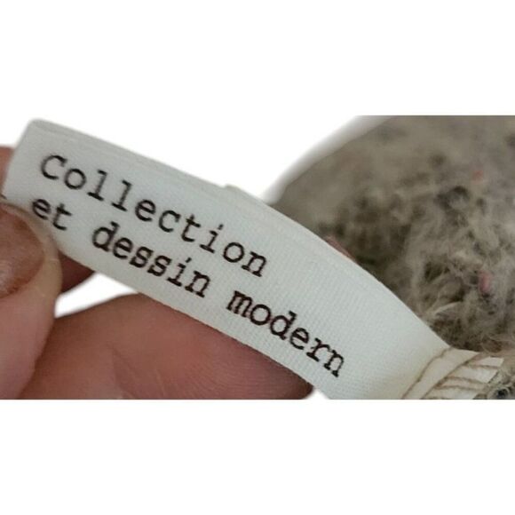 Dessin Short Sleeve Cropped Cardigan Womens L Beige Ivory Ruffle - Picture 5 of 7